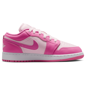 Jordan Retro 1 Low - Boys' Grade School - White/Pink