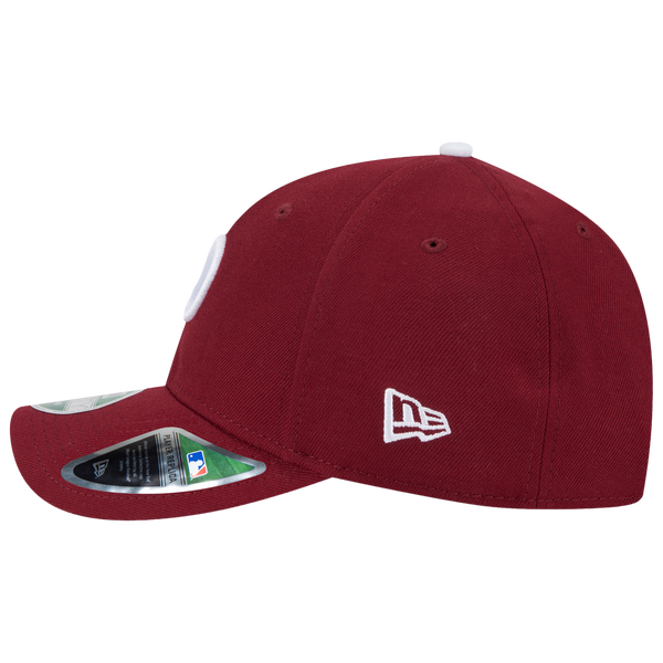 New Era Phillies Cooperstown Player Replica 9FORTY Cap - Men's - Maroon/White - Image 4