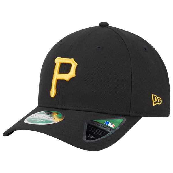 New Era Pirates Player Replica 9FORTY Cap - Men's - Black/Yellow