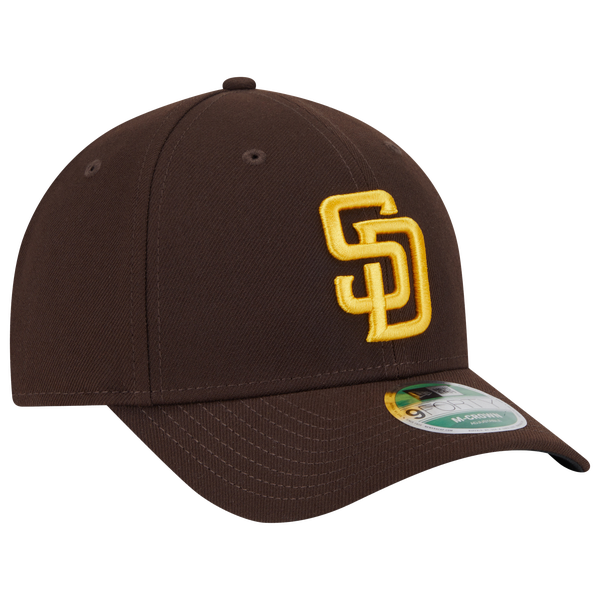 New Era Padres Player Replica 9FORTY Cap - Men's - Brown/Yellow - Image 3