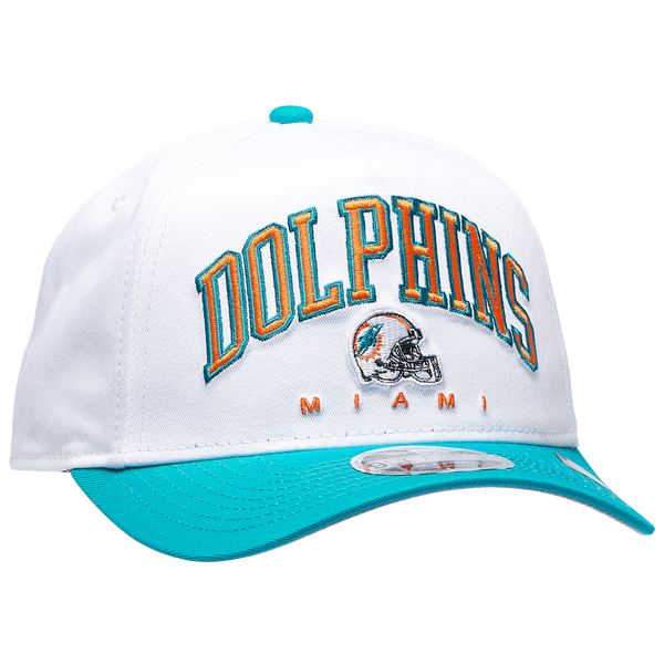 New Era Dolphins 9Forty A-Frame 2T Arch Cap - Adult - White/Teal - Image 3