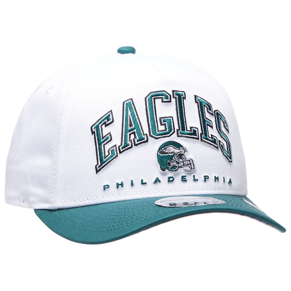 New Era Eagles 9Forty A-Frame 2T Arch Cap - Adult - White/Green - Image 3