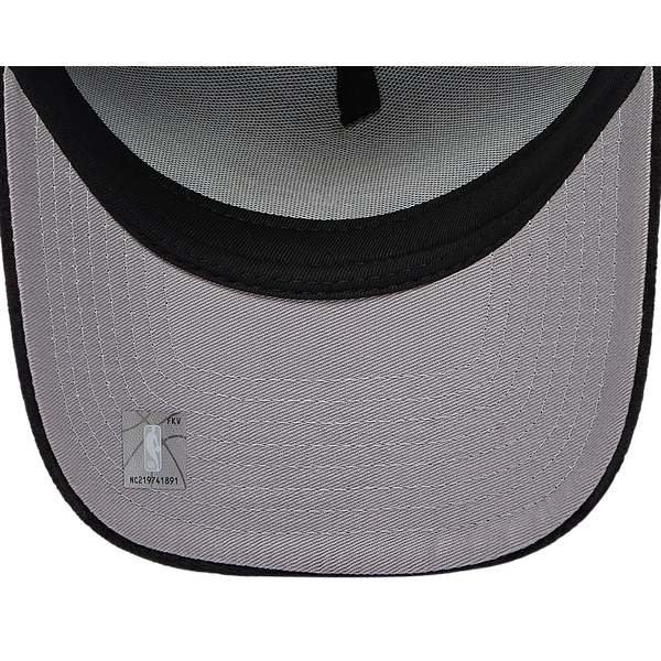 New Era Bulls 940 A Frame Velvet Script Cap - Adult - Black/Black - Image 5
