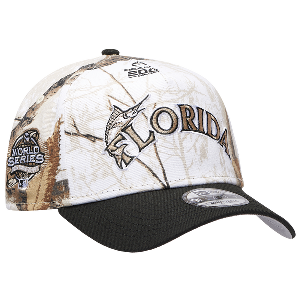 New Era Marlins 9FORTY A-Frame Snow Realtree Cap - Adult - Multi/Black - Image 3