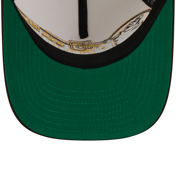 New Era Padres 9FIFTY A-Frame Classic Cap - Adult - White/Brown - Image 7
