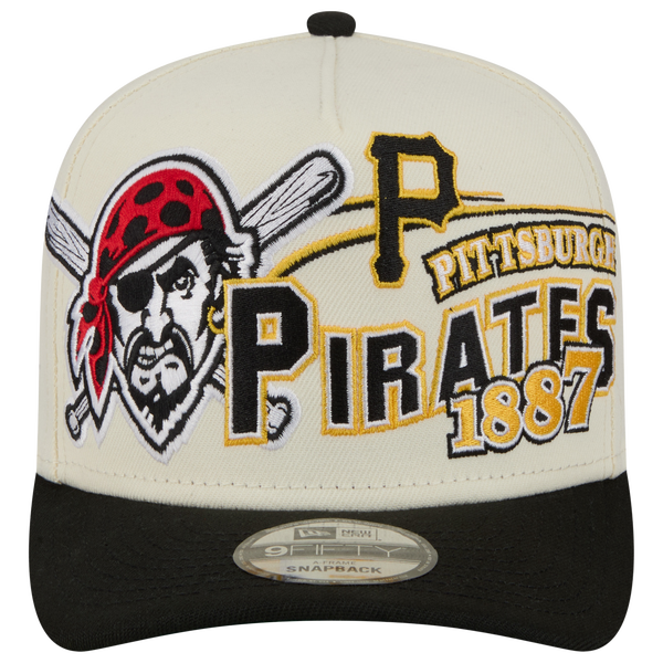 New Era Pirates 9FIFTY A-Frame Classic Cap - Adult - Black/White - Image 2