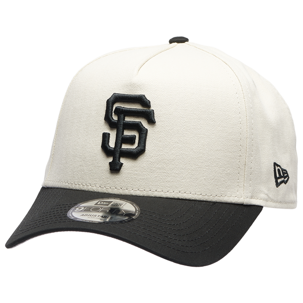 New Era Giants 940AF Herringbone Cap - Adult - Black/White