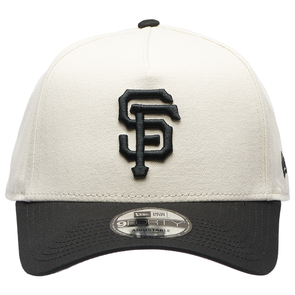 New Era Giants 940AF Herringbone Cap - Adult - Black/White - Image 2