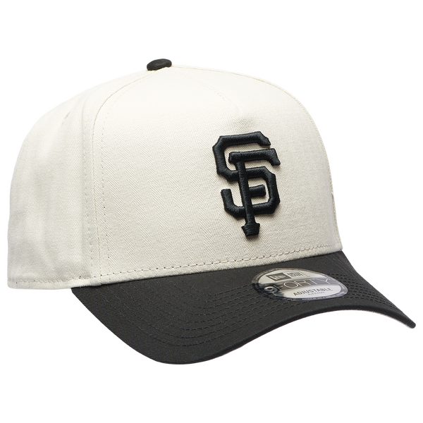 New Era Giants 940AF Herringbone Cap - Adult - Black/White - Image 3