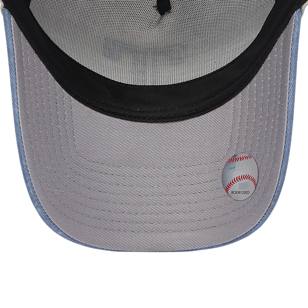 New Era Rangers 9FORTY A-Frame Washed Cap - Adult - Grey/Navy - Image 5