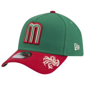 New Era Mexico 9FORTY A-Frame Script Wordmark Cap - Adult - Green/Red