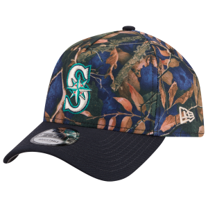 New Era Mariners 9FORTY A-Frame Leaves Cap - Adult - Multi/Blue