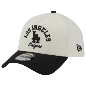 New Era Dodgers 9FORTY A-Frame Arch Cap - Adult - White/Black