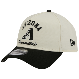New Era Diamondbacks 9FORTY A-Frame UPSD Arch Cap - Adult - White/Black