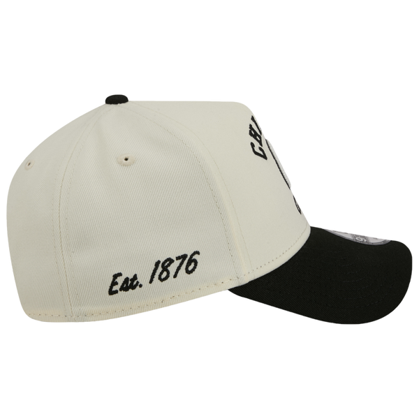 New Era Cubs 9FORTY A-Frame UPSD Arch Cap - Adult - White/Black - Image 6