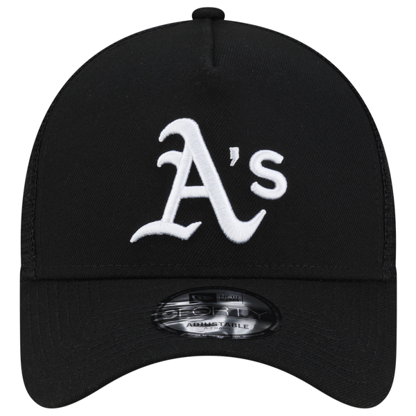 New Era Athletics 940AF Script Trucker Cap - Adult - Black - Image 2