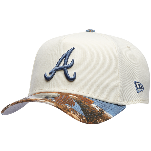 New Era Braves 940 A-Frame RealTree Cap - Adult - Chrome/Multi