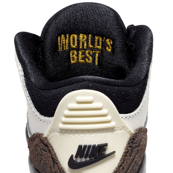 Jordan Retro 3 - Boys' Toddler - White/Black/Tan - Image 8