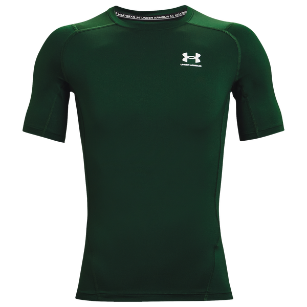 Under Armour HeatGear Compression S/S T-Shirt - Men's - Green - Image 2