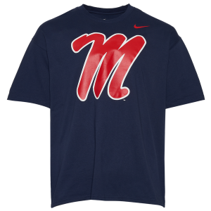 Nike Ole Miss Primary Short-Sleeve T-Shirt - Men's - Navy