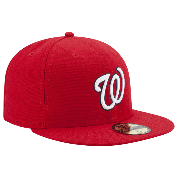 New Era Nationals 59Fifty Authentic Cap - Adult - Navy/Red - Image 3