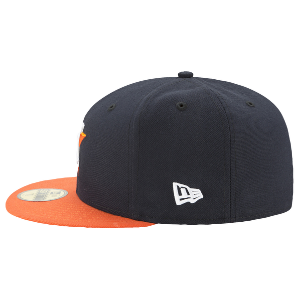 New Era Astros 59Fifty Authentic Cap - Adult - Orange/Navy - Image 5