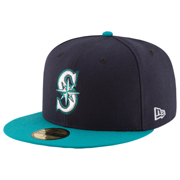 New Era Mariners 59Fifty Authentic Cap - Adult - Navy/Teal - Image 7