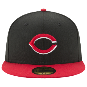 New Era Reds 59Fifty Authentic Cap - Adult - Red/Black