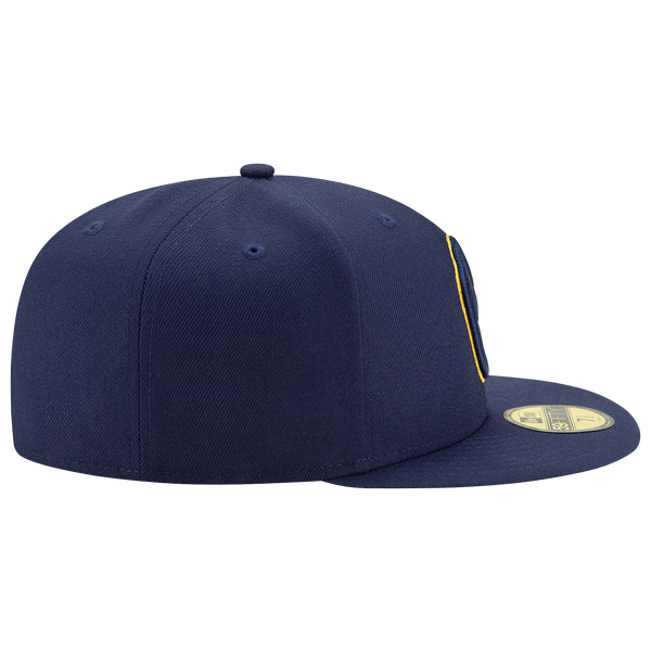 New Era Brewers 59Fifty Authentic Cap - Adult - Royal/Yellow - Image 5