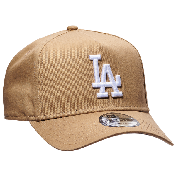 New Era Dodgers 9Forty A Frame Cap - Men's - Khaki/White - Image 3