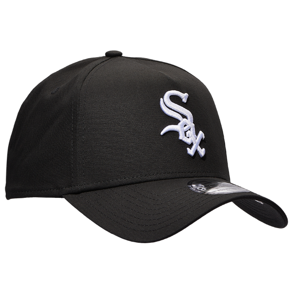 New Era White Sox 9FORTY A-Frame Hat - Adult - Black/White - Image 3