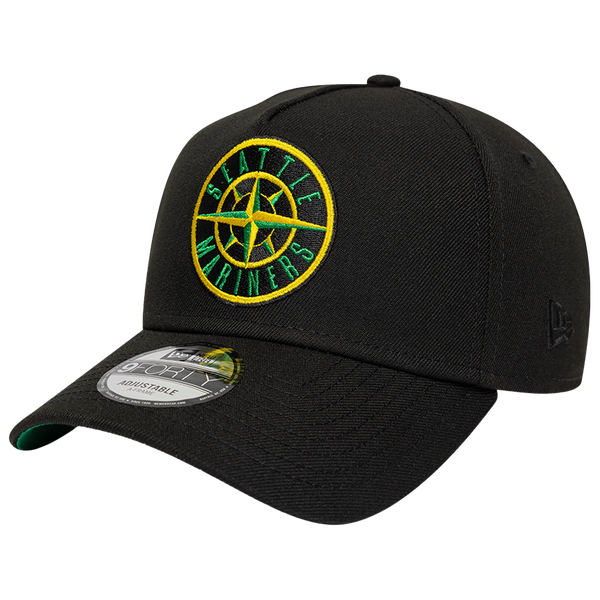 New Era Mariners 9FORTY A-Frame Staten Island Cap - Adult - Black
