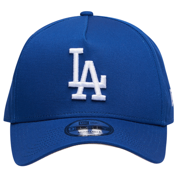 New Era Dodgers A Frame Adjustable Cap - Men's - White/Royal - Image 2