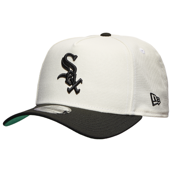 New Era White Sox A Frame 2T Adjustable Cap - Men's - White/Black