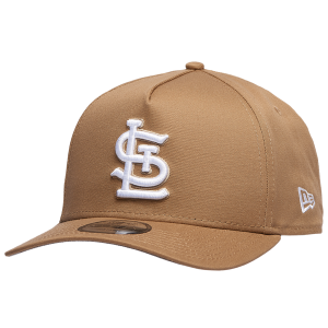 New Era Cardinals A Frame Adjustable Cap - Men's - White/Khaki