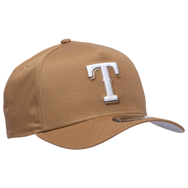 New Era Rangers A Frame Adjustable Cap - Men's - White/Khaki - Image 3