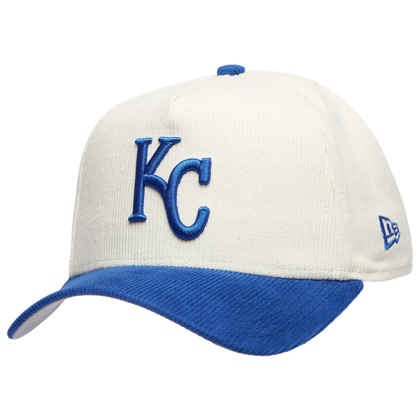 New Era Royals 940 A Frame Corduroy Cap - Men's - Chrome/Royal