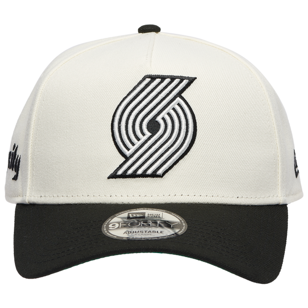 New Era Trailblazers Team 9FORTY A-Frame Chrome Cap - Men's - Chrome/Black - Image 2