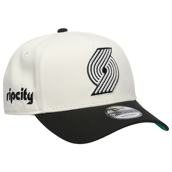 New Era Trailblazers Team 9FORTY A-Frame Chrome Cap - Men's - Chrome/Black - Image 3