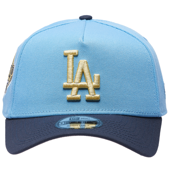 New Era Dodgers 9Forty A-Frame Cap - Adult - Navy/Gold/Blue - Image 2