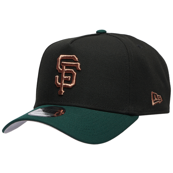 New Era Giants 9FORTY A-Frame Metallic Cap - Men's - Green/Black