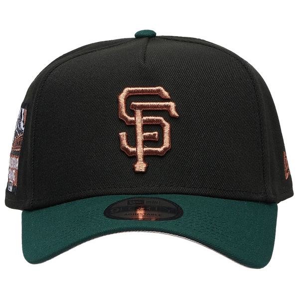 New Era Giants 9FORTY A-Frame Metallic Cap - Men's - Green/Black - Image 2