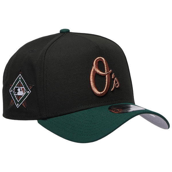 New Era Orioles 9FORTY A-Frame Metallic Cap - Men's - Green/Black - Image 3