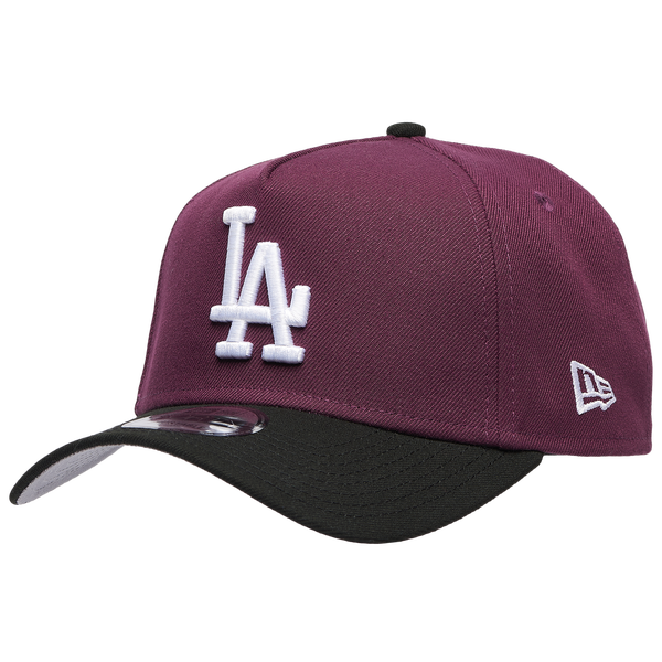 New Era Dodgers 9FORTY A-Frame Cap - Adult - Plum/Black