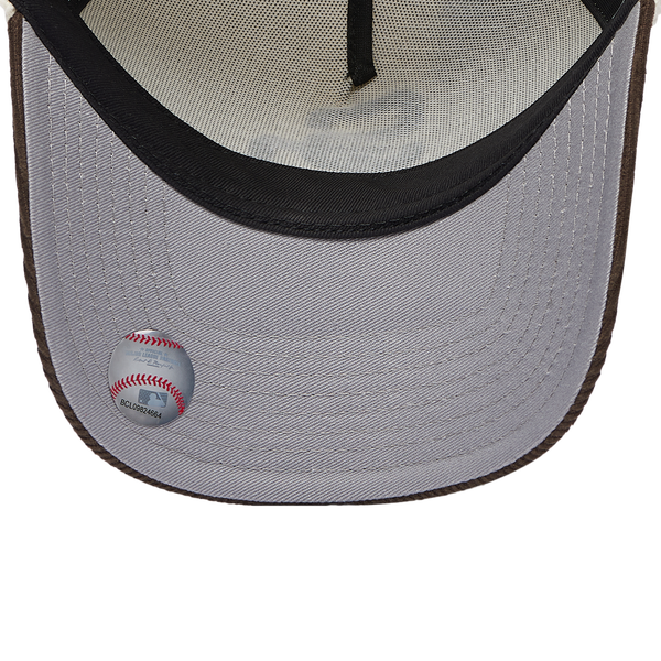 New Era Padres 940 A Frame Cordory Cap - Adult - Brown/White - Image 5