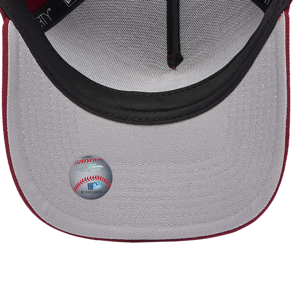 New Era Dodgers 940 A Frame Cap - Adult - Red - Image 5