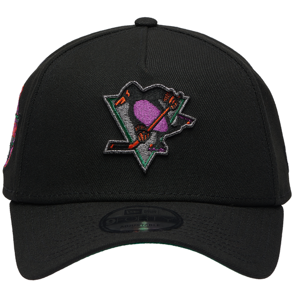 New Era Penguins 940AF Neon Pop Cap - Adult - Black - Image 2