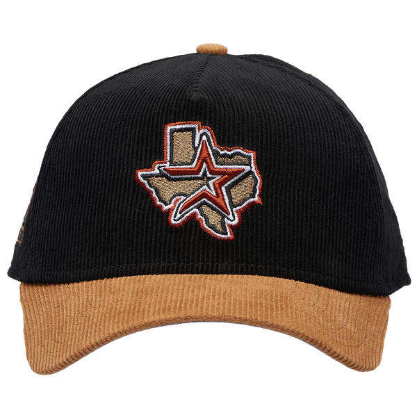 New Era Astros 940AF Cord Cap - Adult - Black/Tan - Image 2