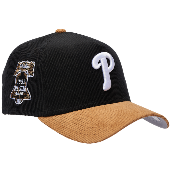 New Era Phillies 940AF Cord Cap - Adult - Black/Tan - Image 3