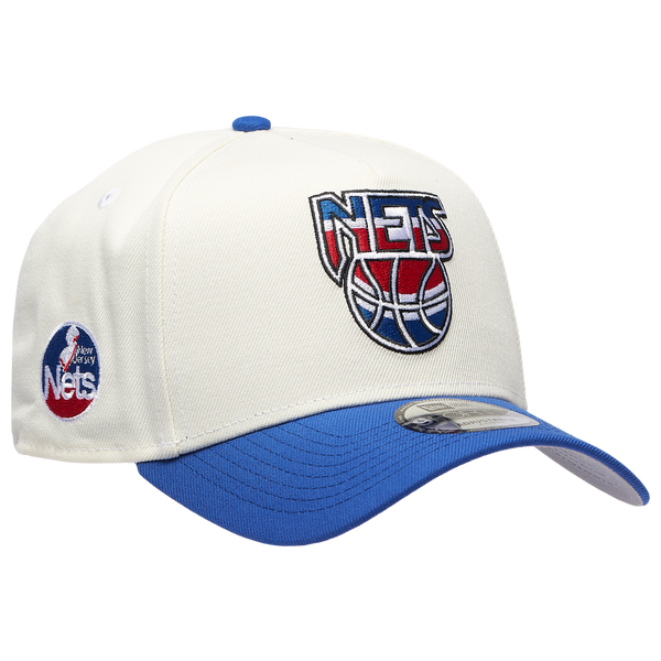 New Era Nets 940 A Frame HWC Cap - Adult - Chrome/Blue - Image 3